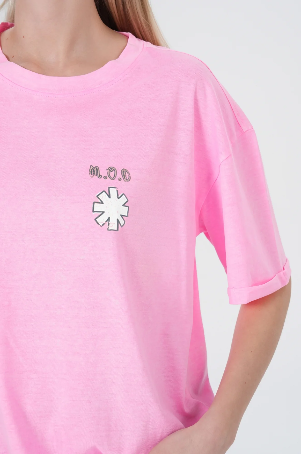 Abba T-Shirt | Neon Pink - Image 6