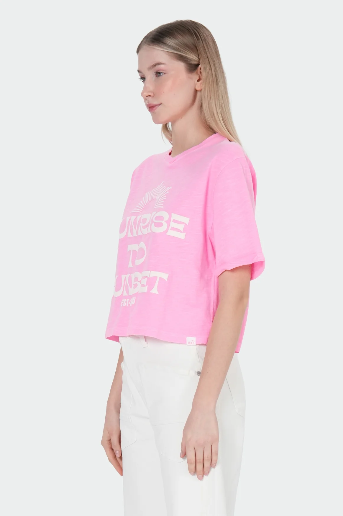 Allison T-Shirt | Neon Pink - Image 3