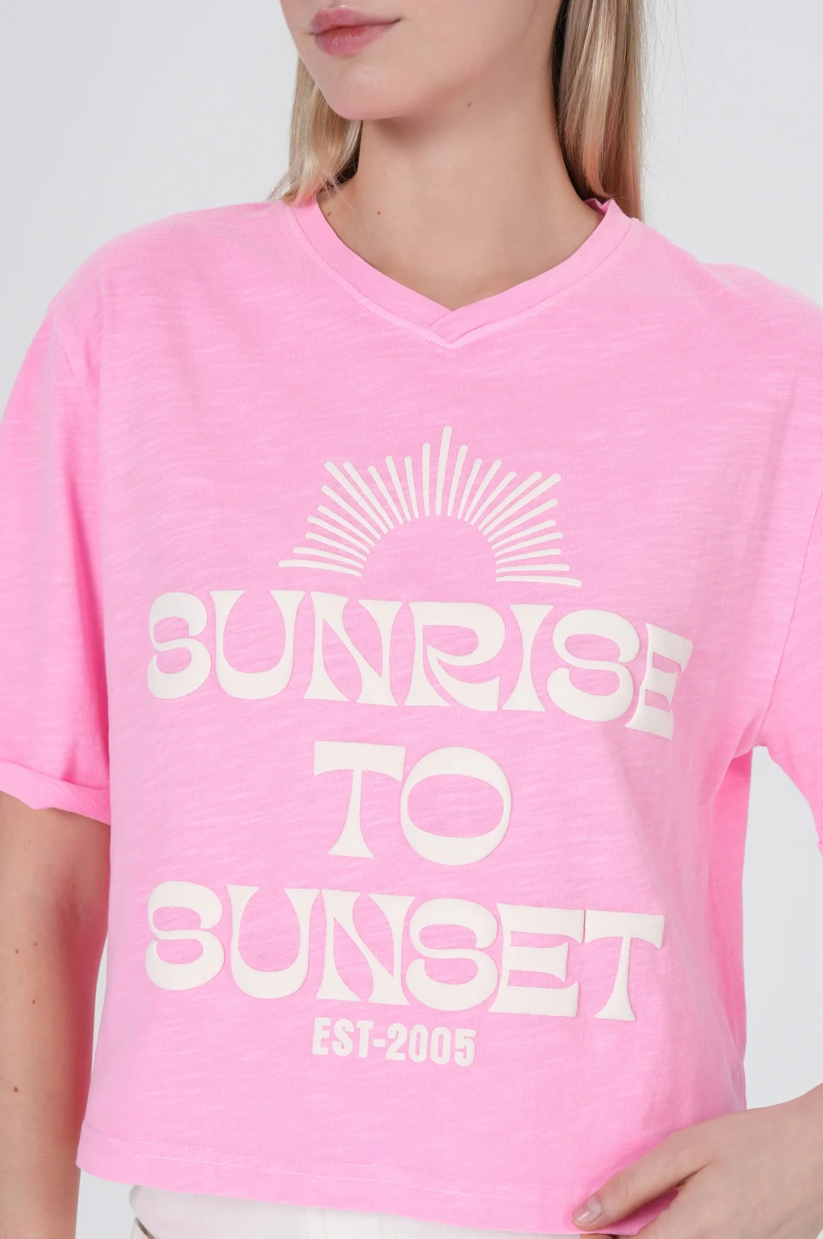 Allison T-Shirt | Neon Pink - Image 5