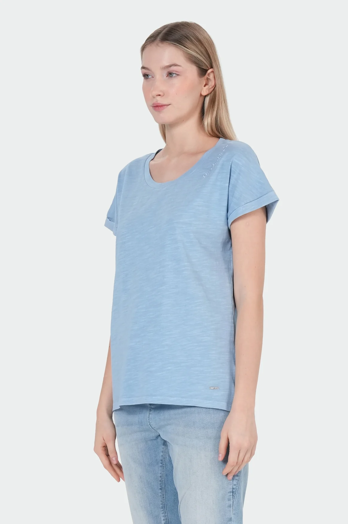 Anna T-Shirt | Heather Blue - Image 3