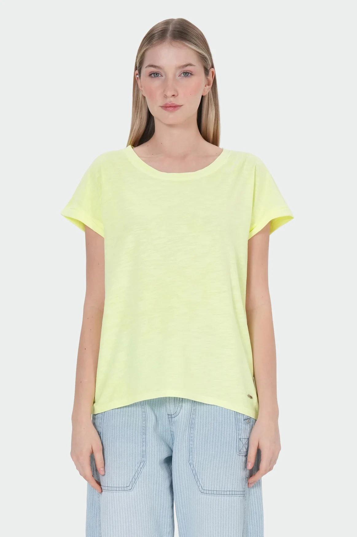 Anna T-Shirt | Neon Yellow - Image 2
