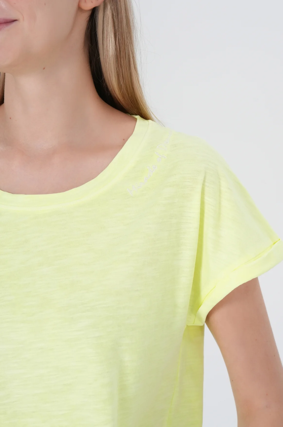 Anna T-Shirt | Neon Yellow - Image 5