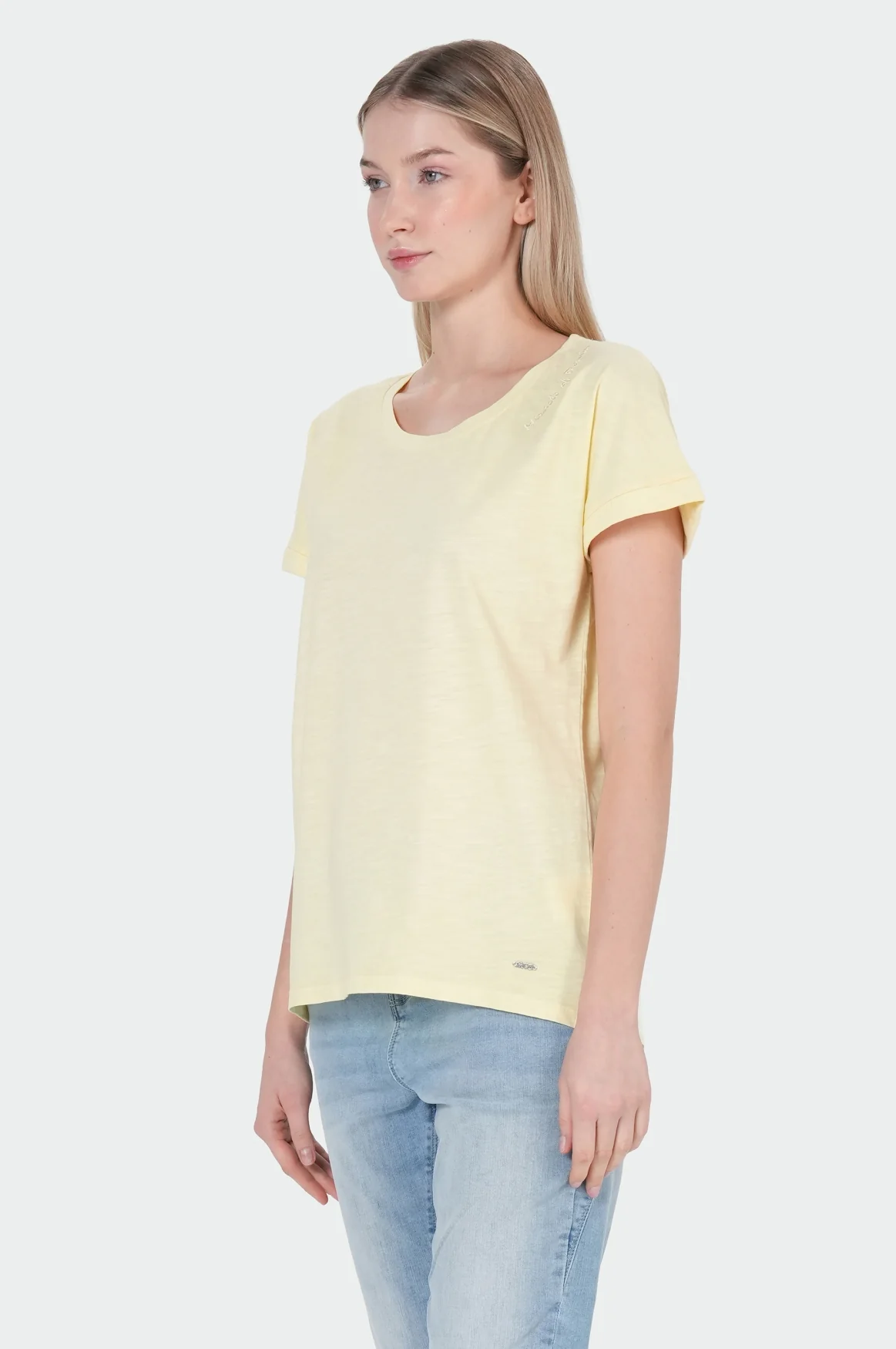 Anna T-Shirt | Pastel Yellow - Image 3