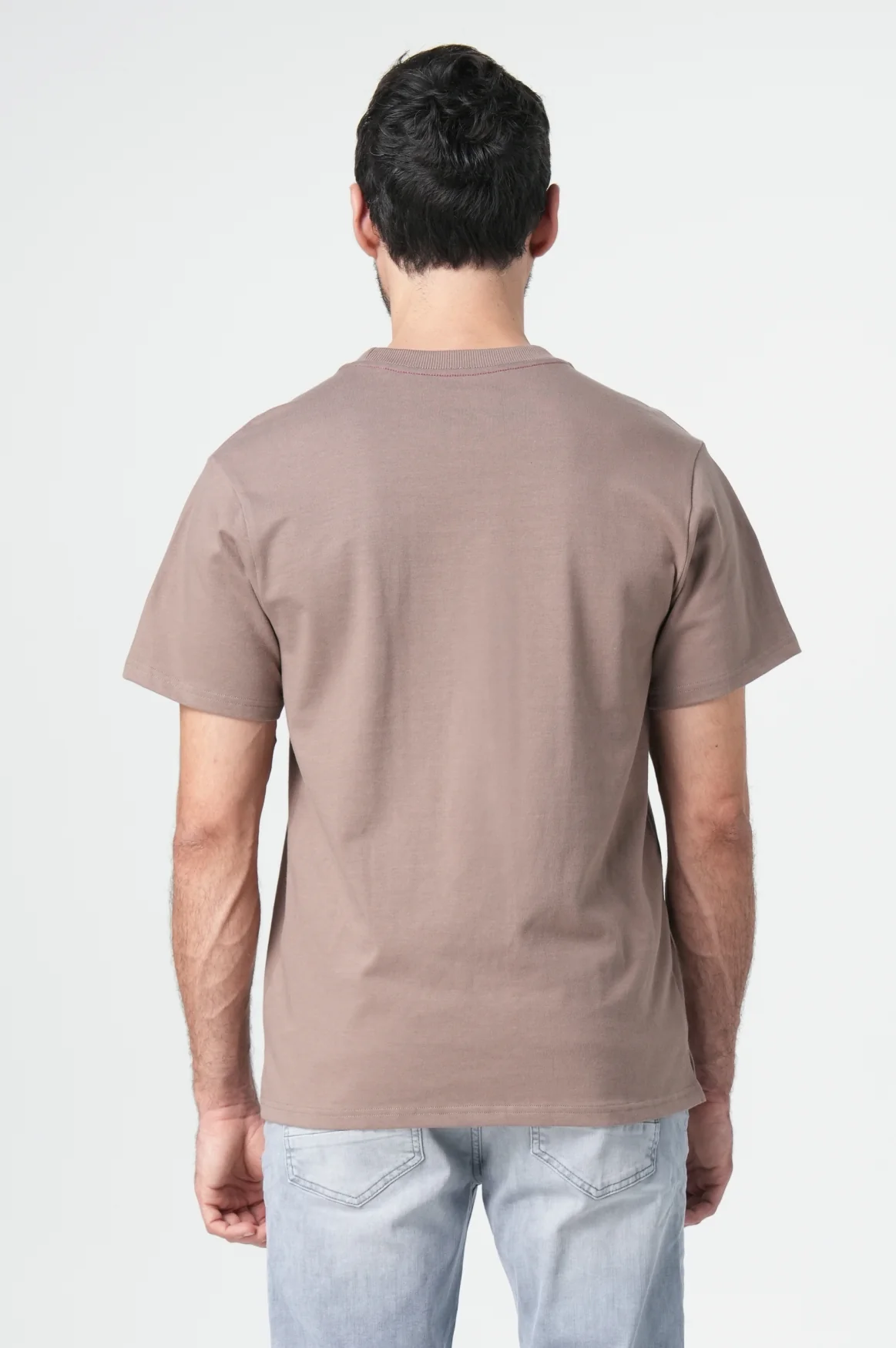 Basic T-Shirt Men | Taupe - Image 4