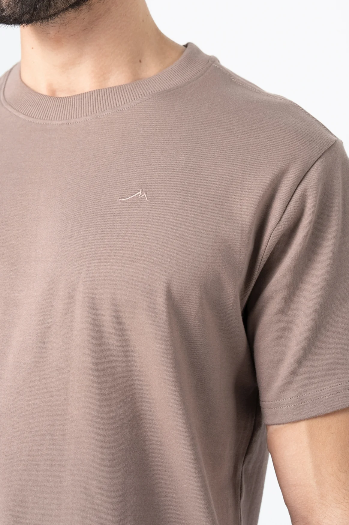 Basic T-Shirt Men | Taupe - Image 5
