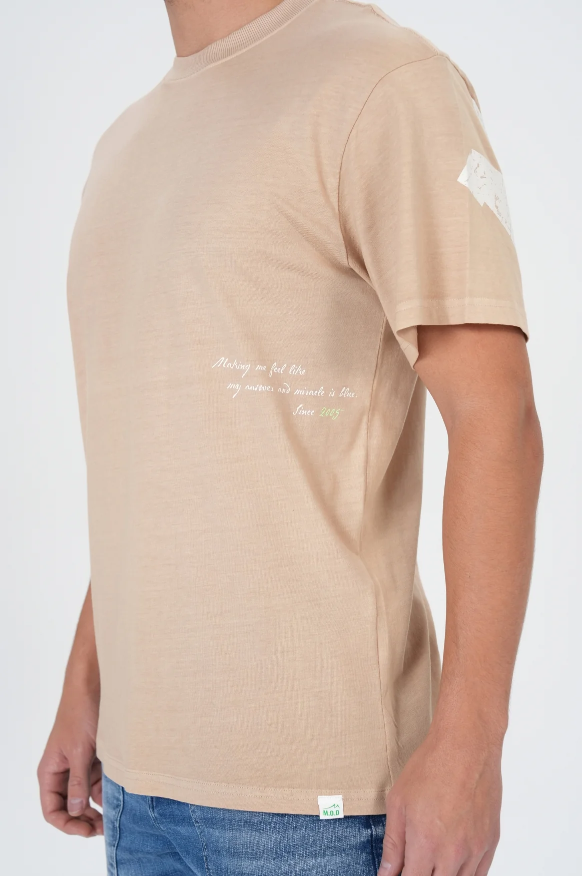 Edison T-shirt | Pebble Beige - Image 6
