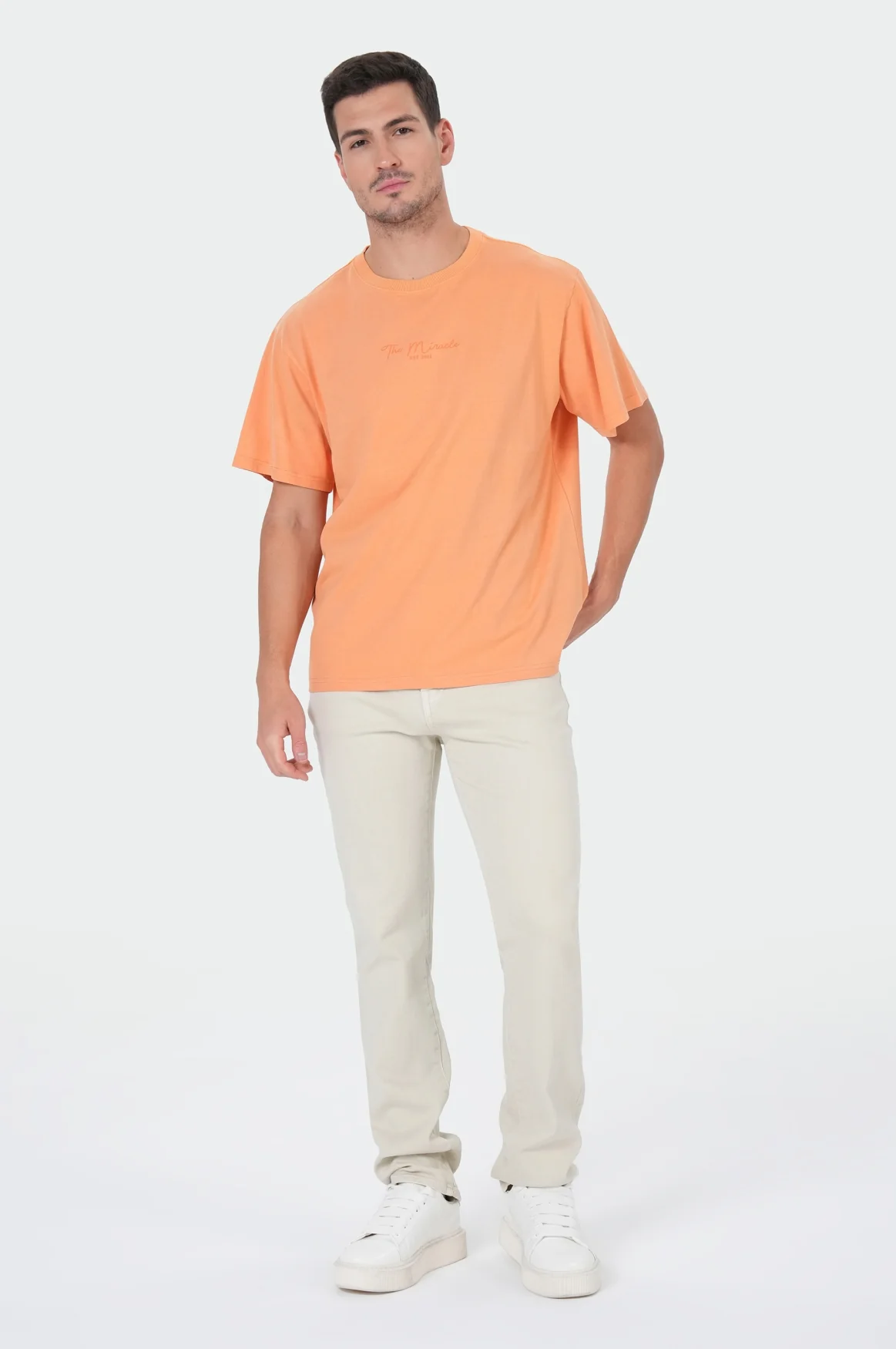 Edison T-Shirt | Tan Orange