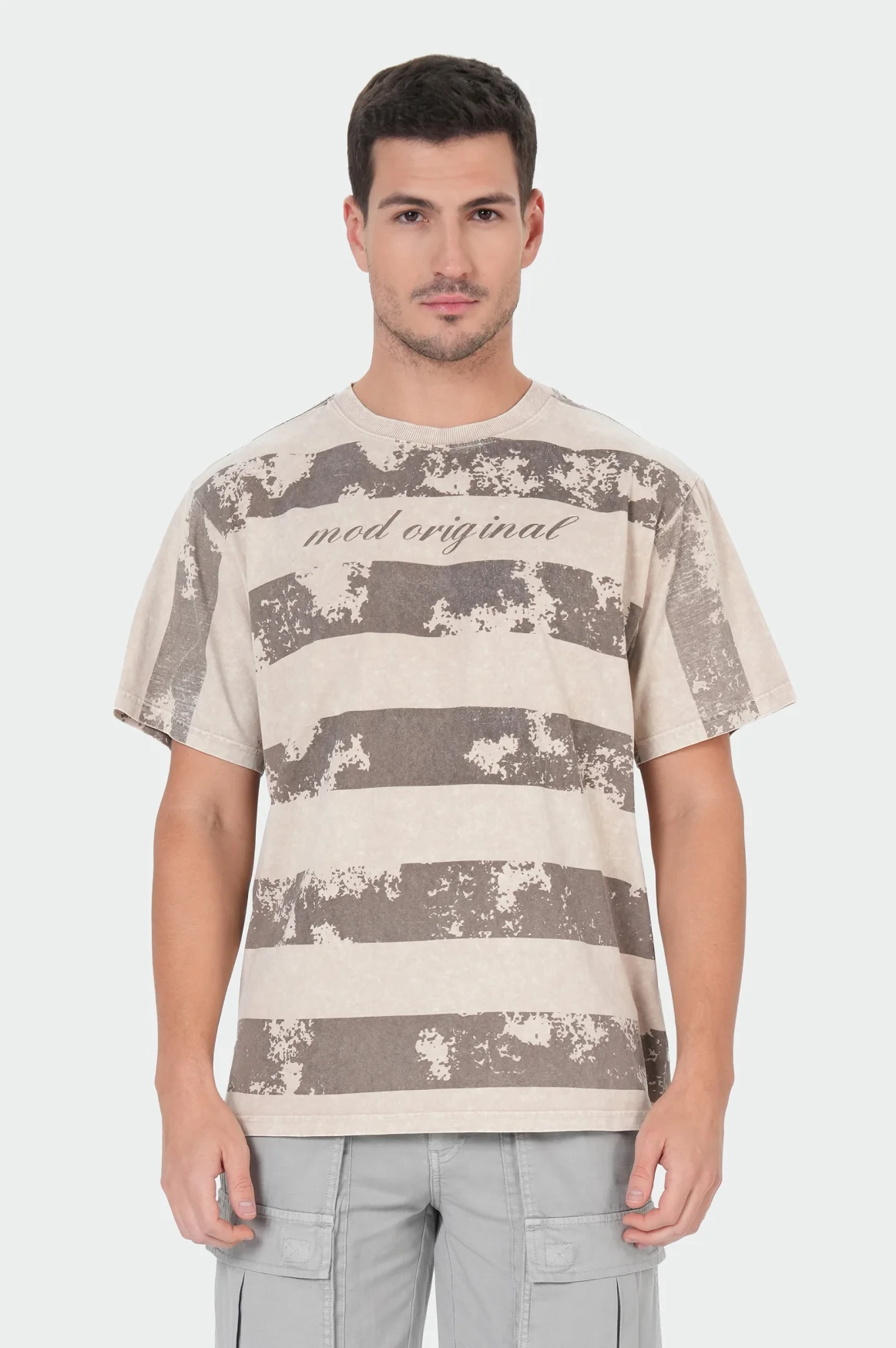 Elf T-Shirt | Oxford Tan Stripe - Image 2
