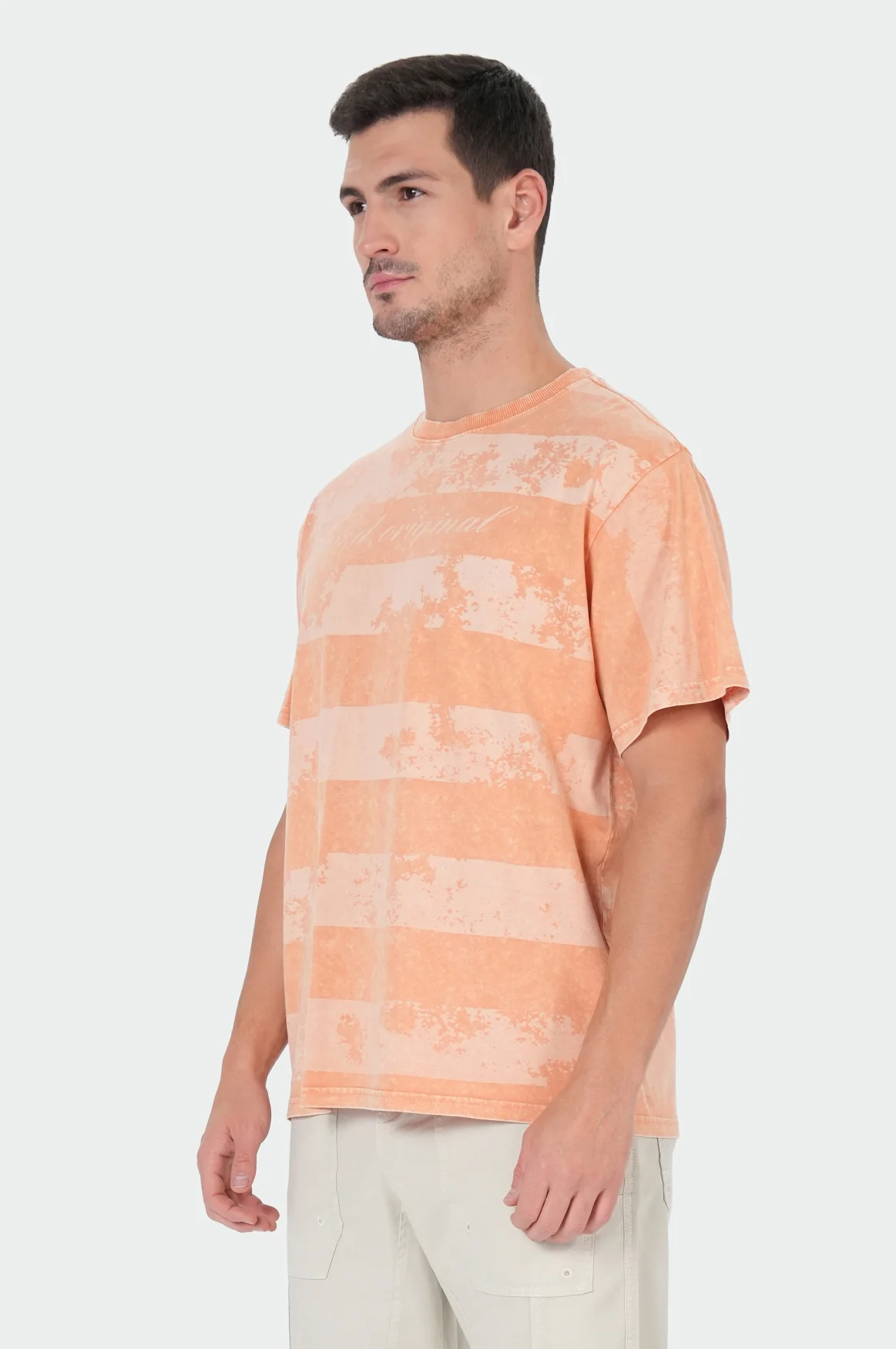 Elf T-Shirt | Tan Orange Stripe - Image 3