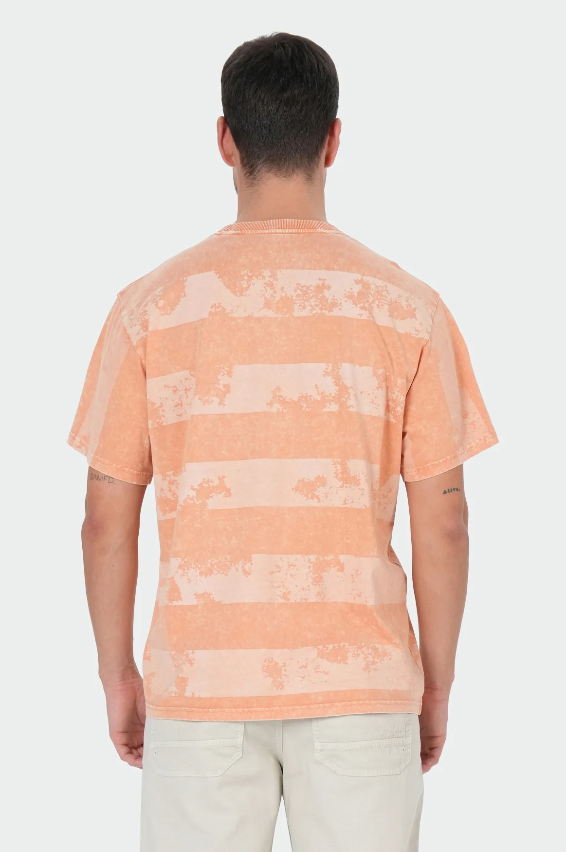 Elf T-Shirt | Tan Orange Stripe - Image 4