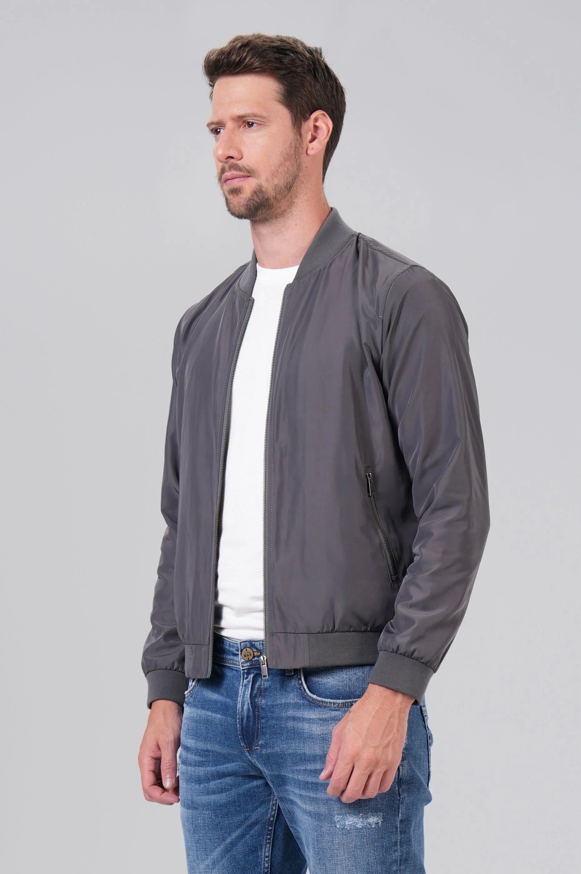 Jaden College Jacket | Iron Grey - Image 2