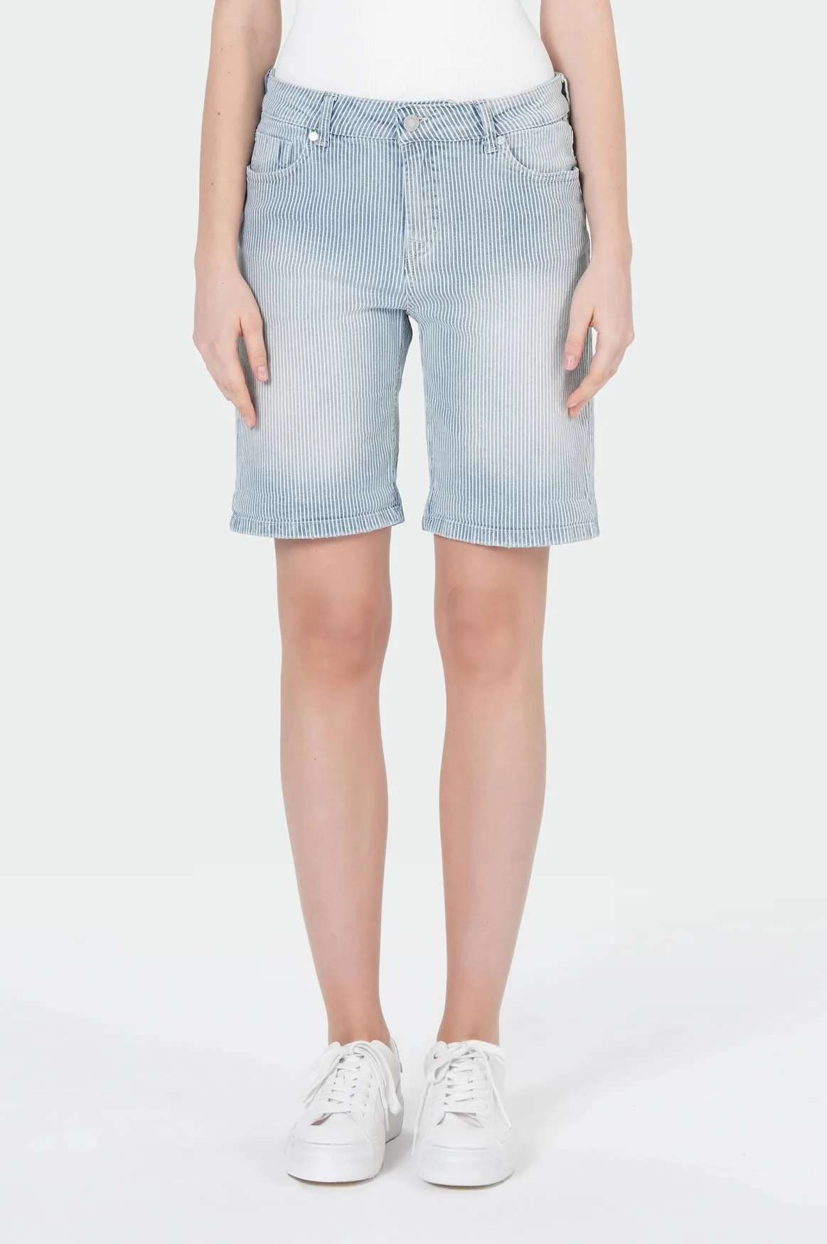 Lucky Shorts | Stripe Denim - Image 2