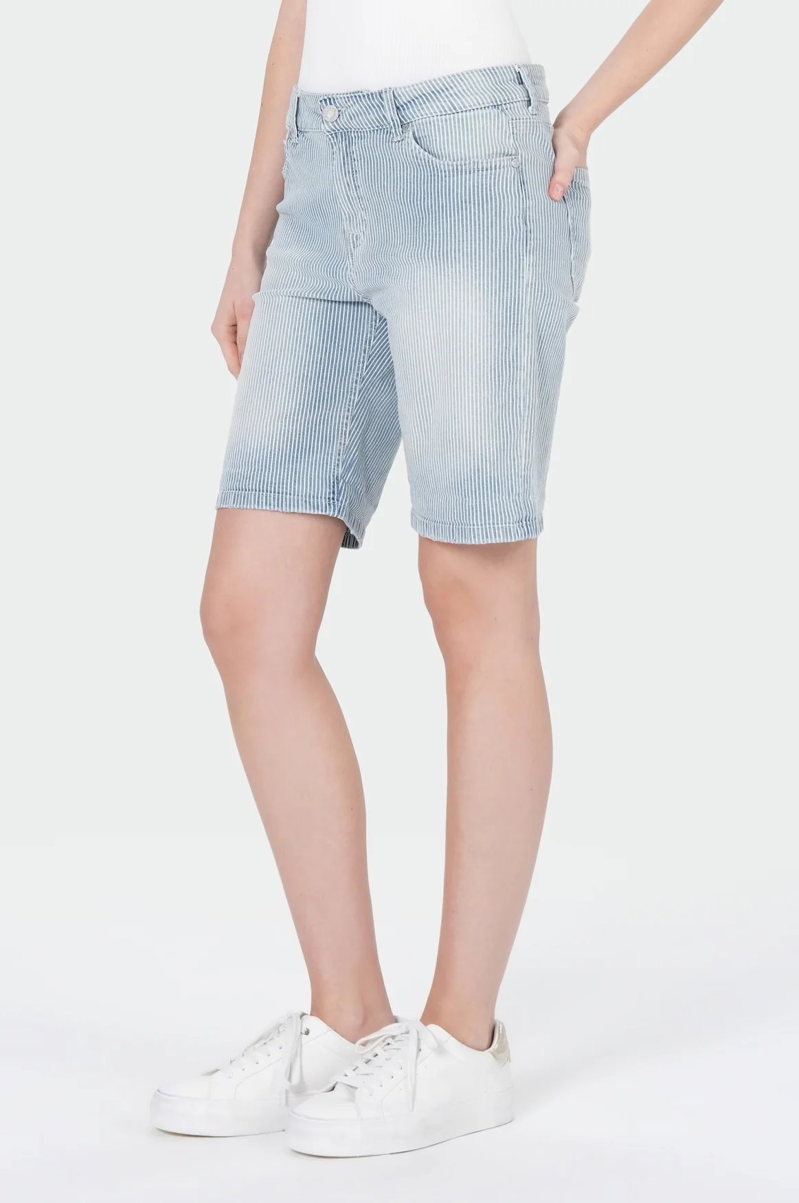 Lucky Shorts | Stripe Denim - Image 3