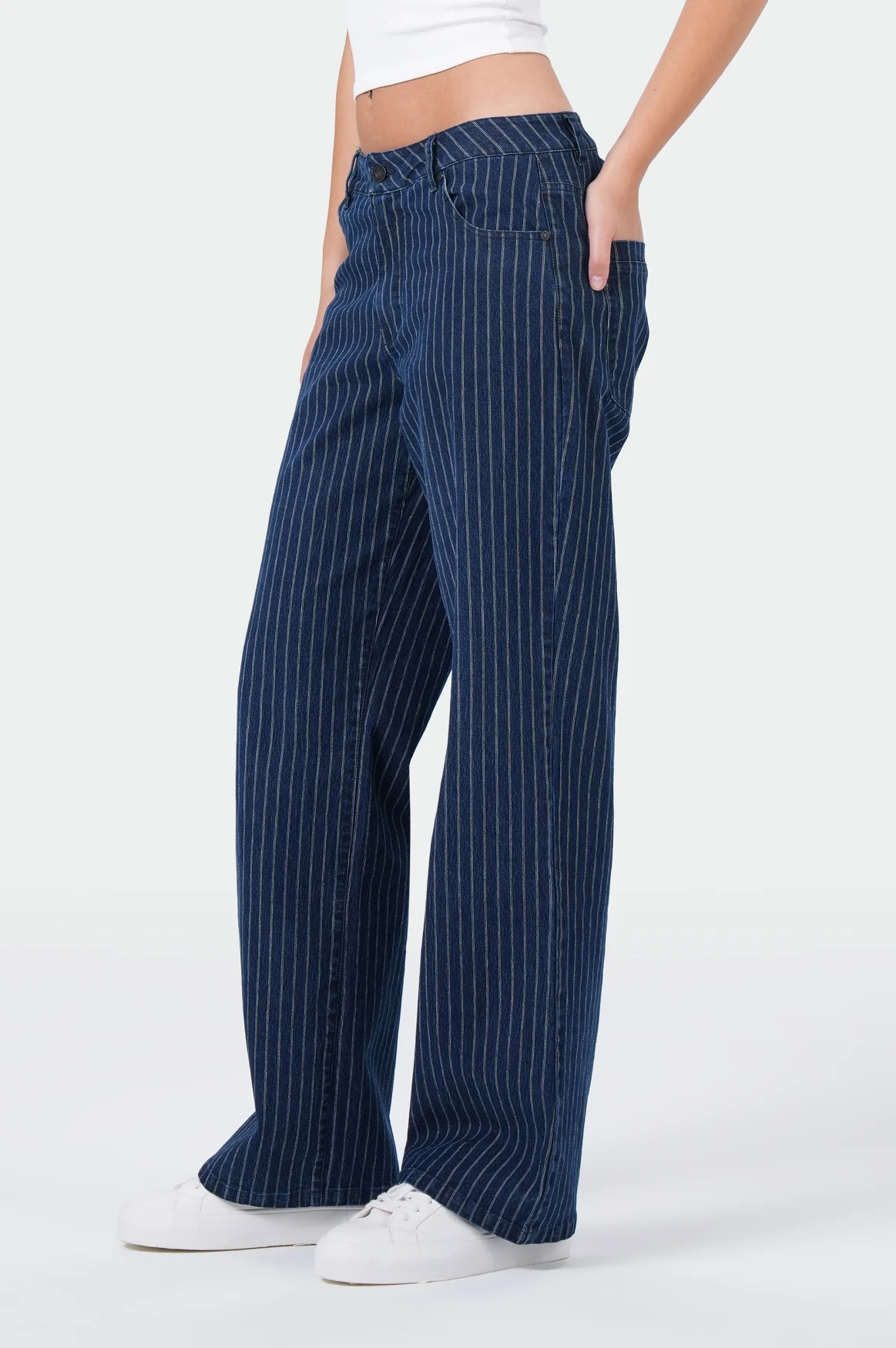 Nicola Wide Leg | Easy Blue Stripe - Image 3