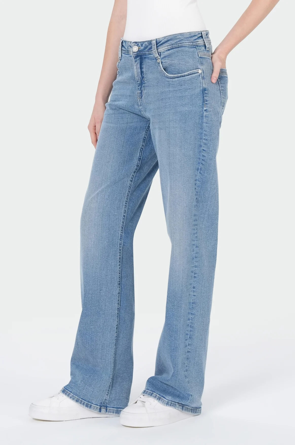 Nicola Wide Leg | Light Blue - Image 3