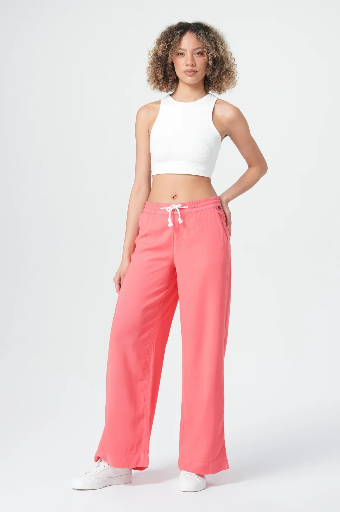 Nikki Wide Leg | Sunset Coral