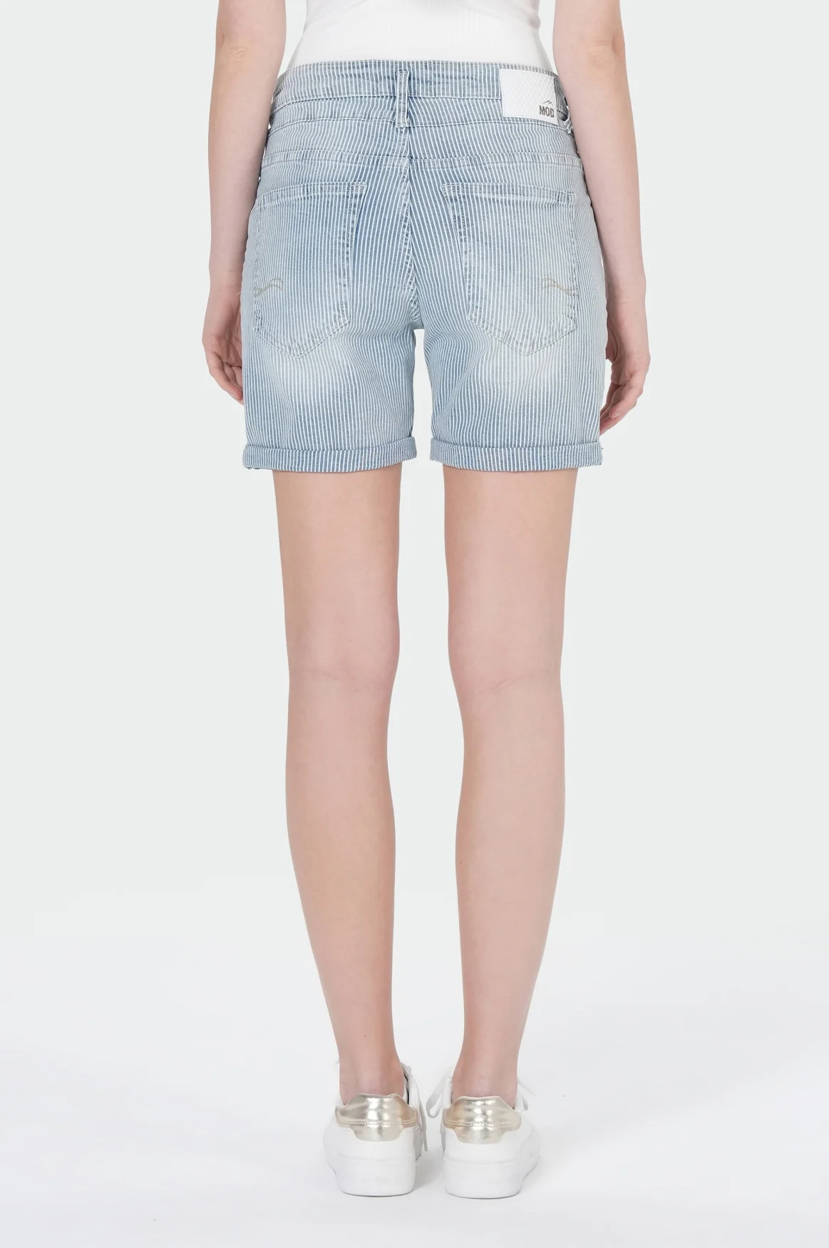 Nini Shorts | Stripe Denim - Image 4