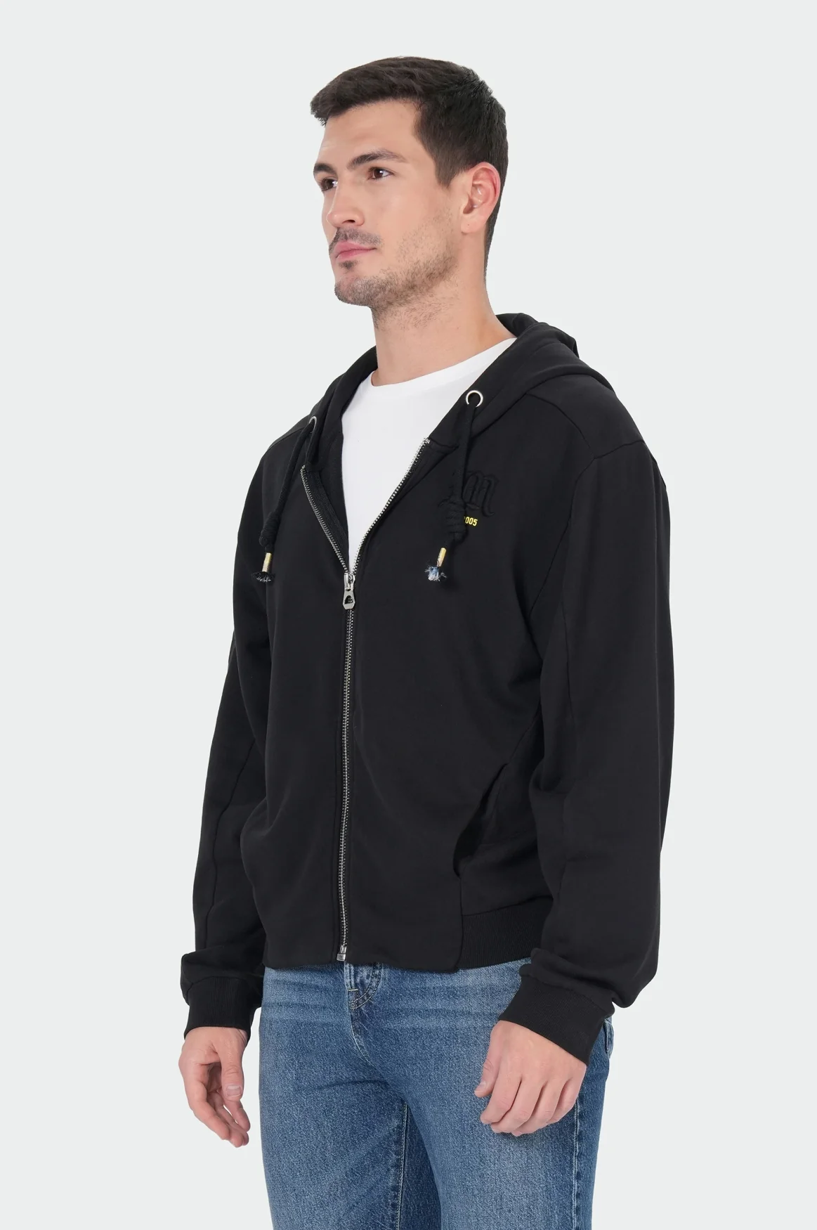 Scott Zip Hoody | Black - Image 3