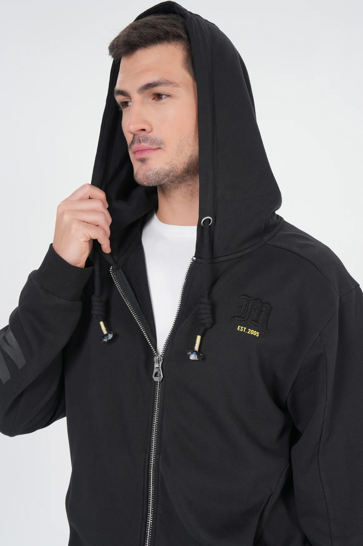 Scott Zip Hoody | Black - Image 5