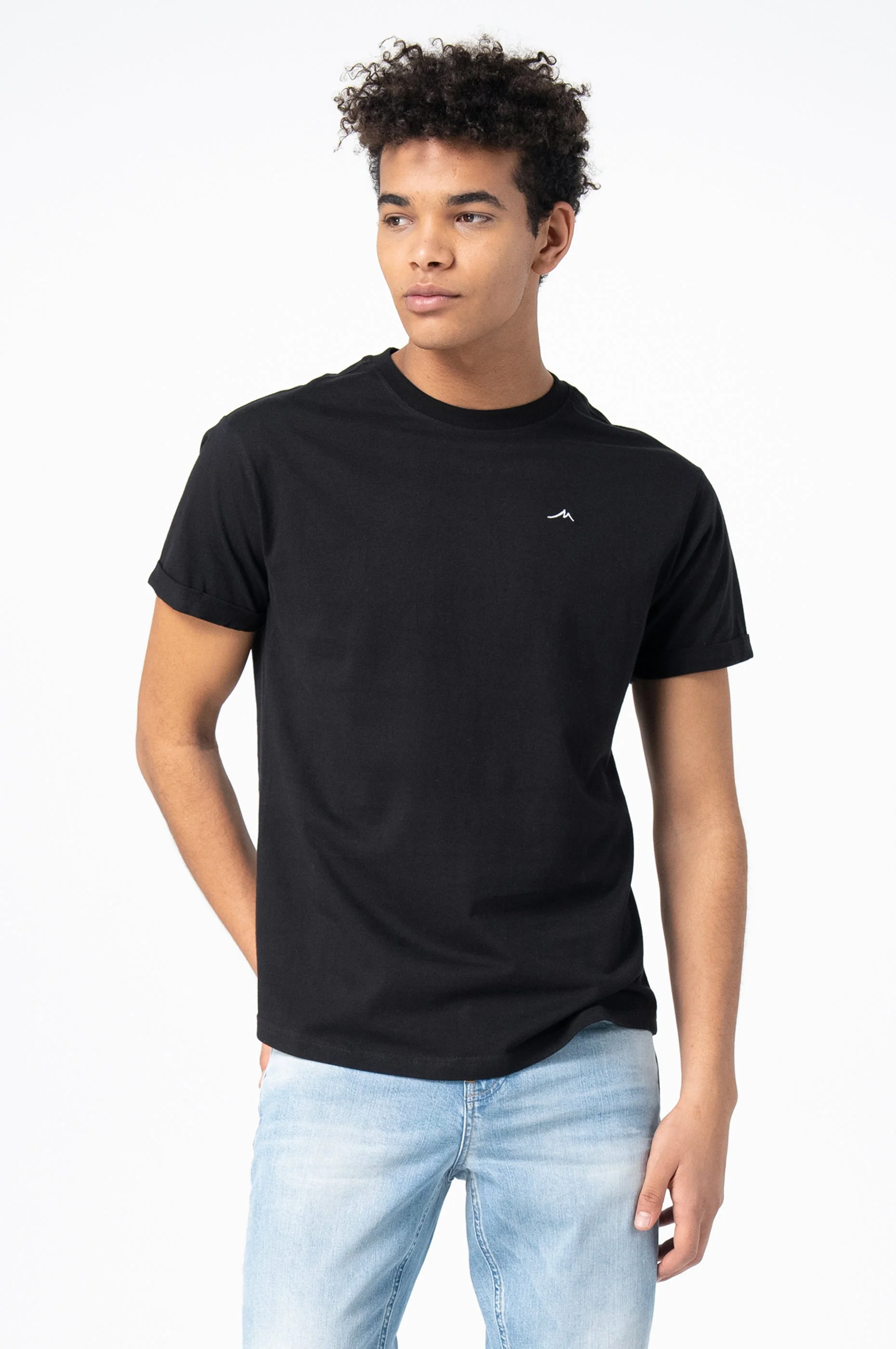 T-Shirt Men Back Print | Black