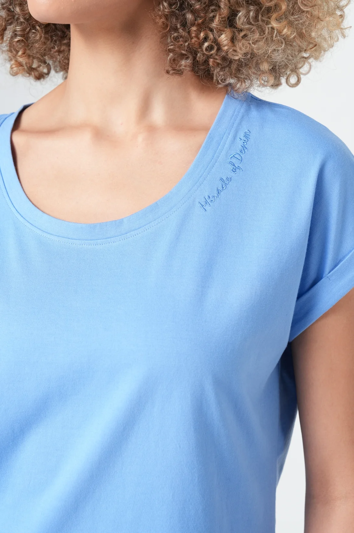 T-Shirt Women | Azure Blue - Image 5