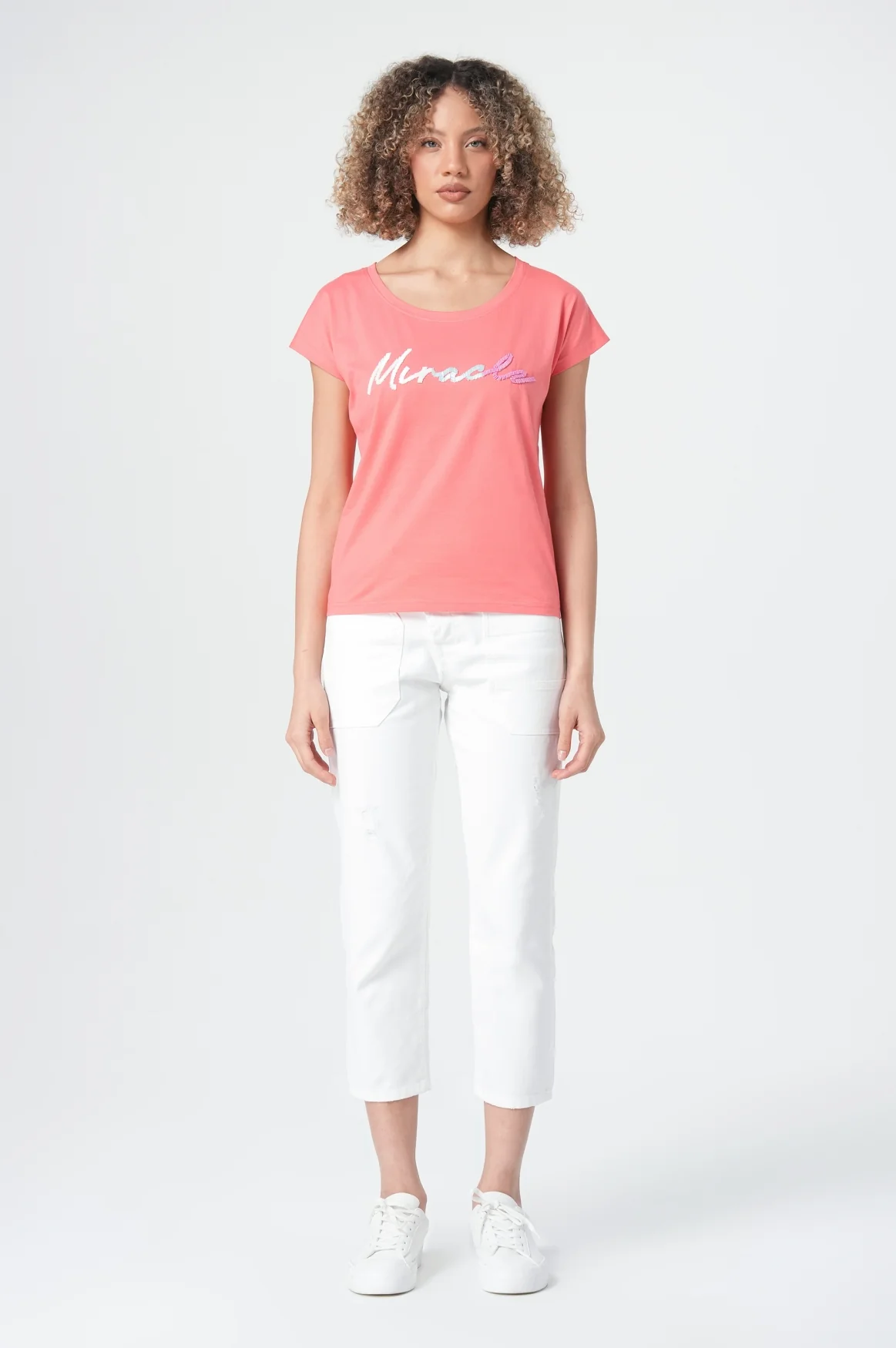 T-Shirt Women | Sunset Coral - Image 3