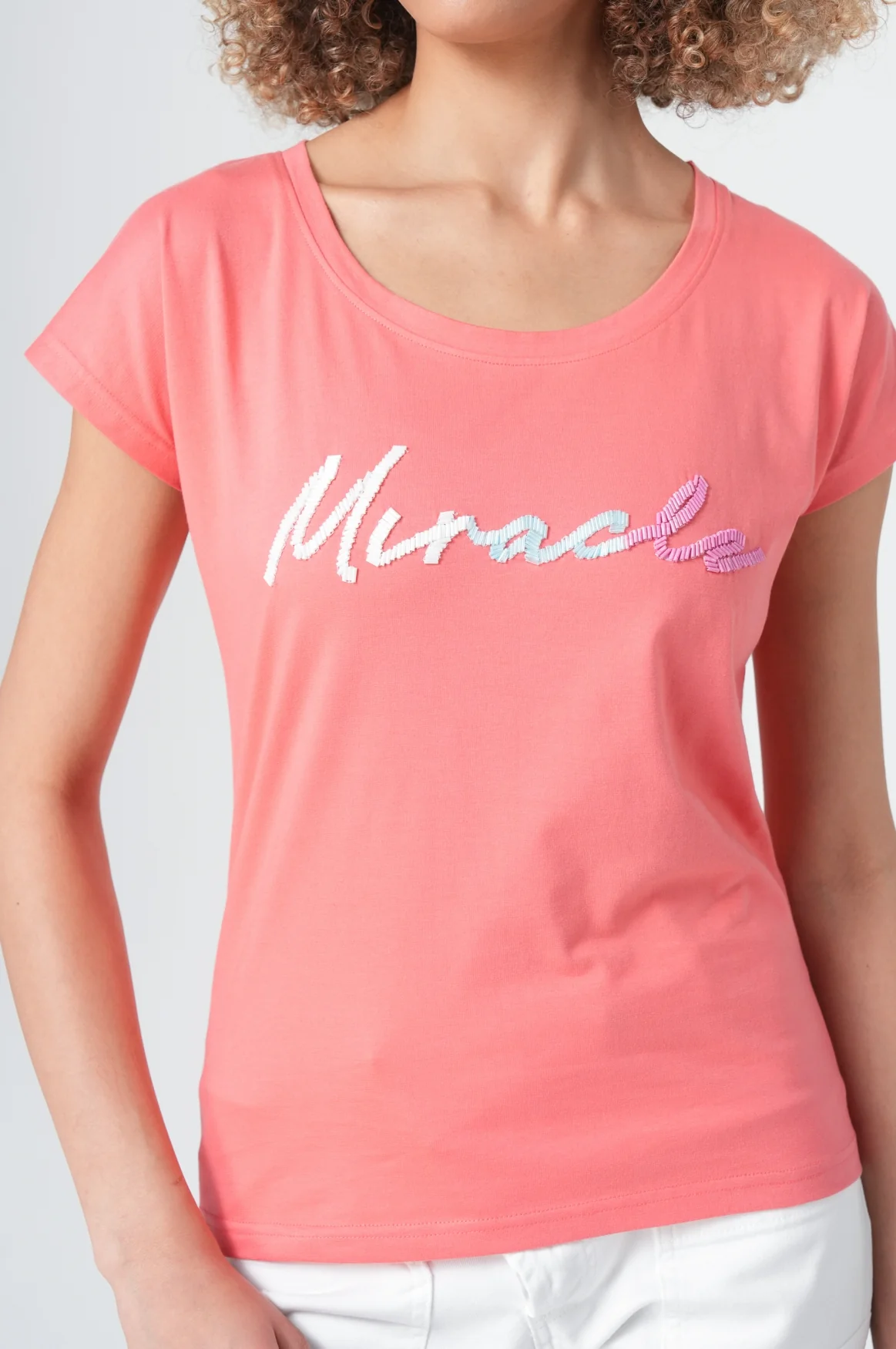 T-Shirt Women | Sunset Coral - Image 5