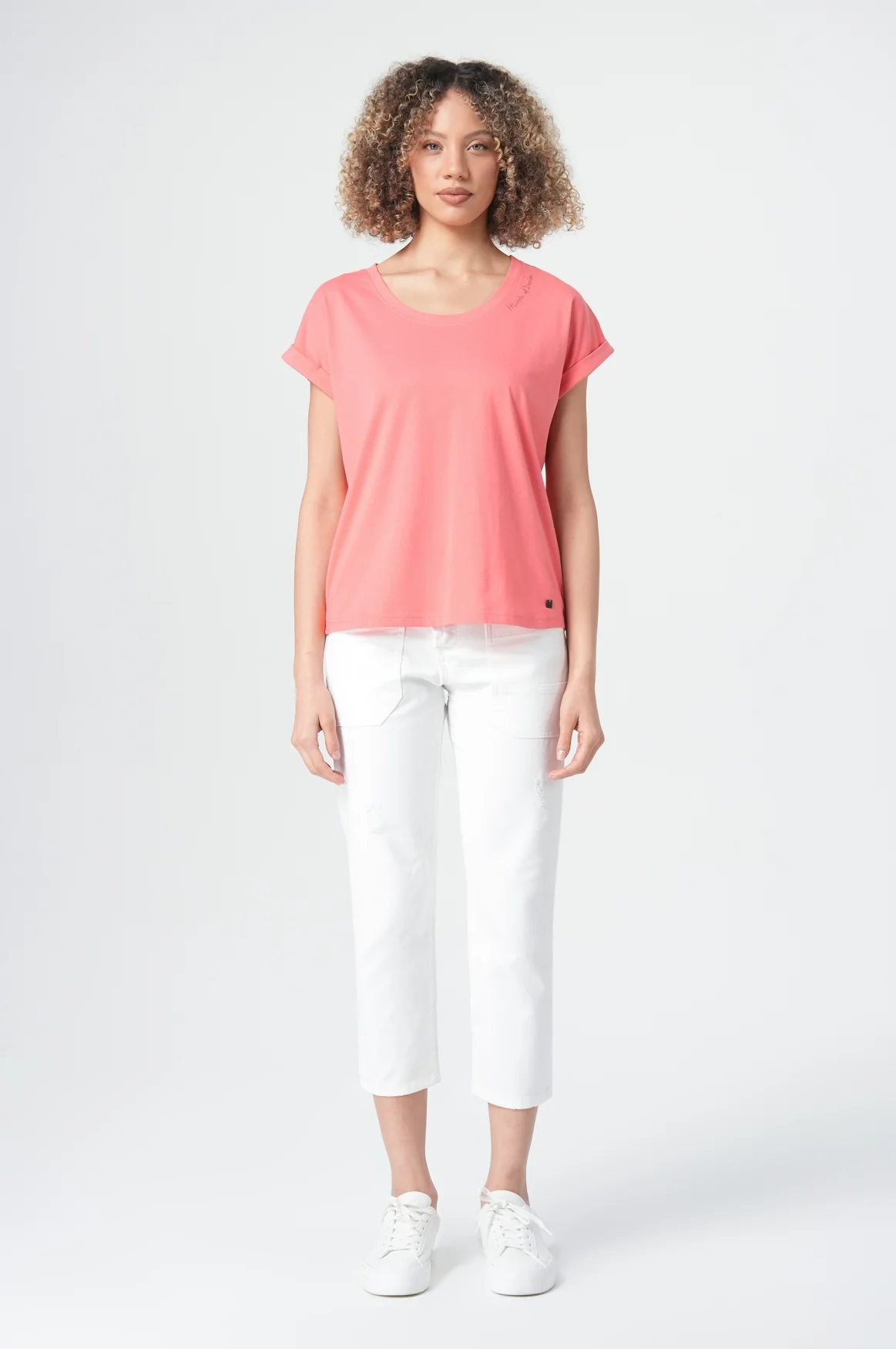 T-Shirt Women | Sunset Coral - Image 3