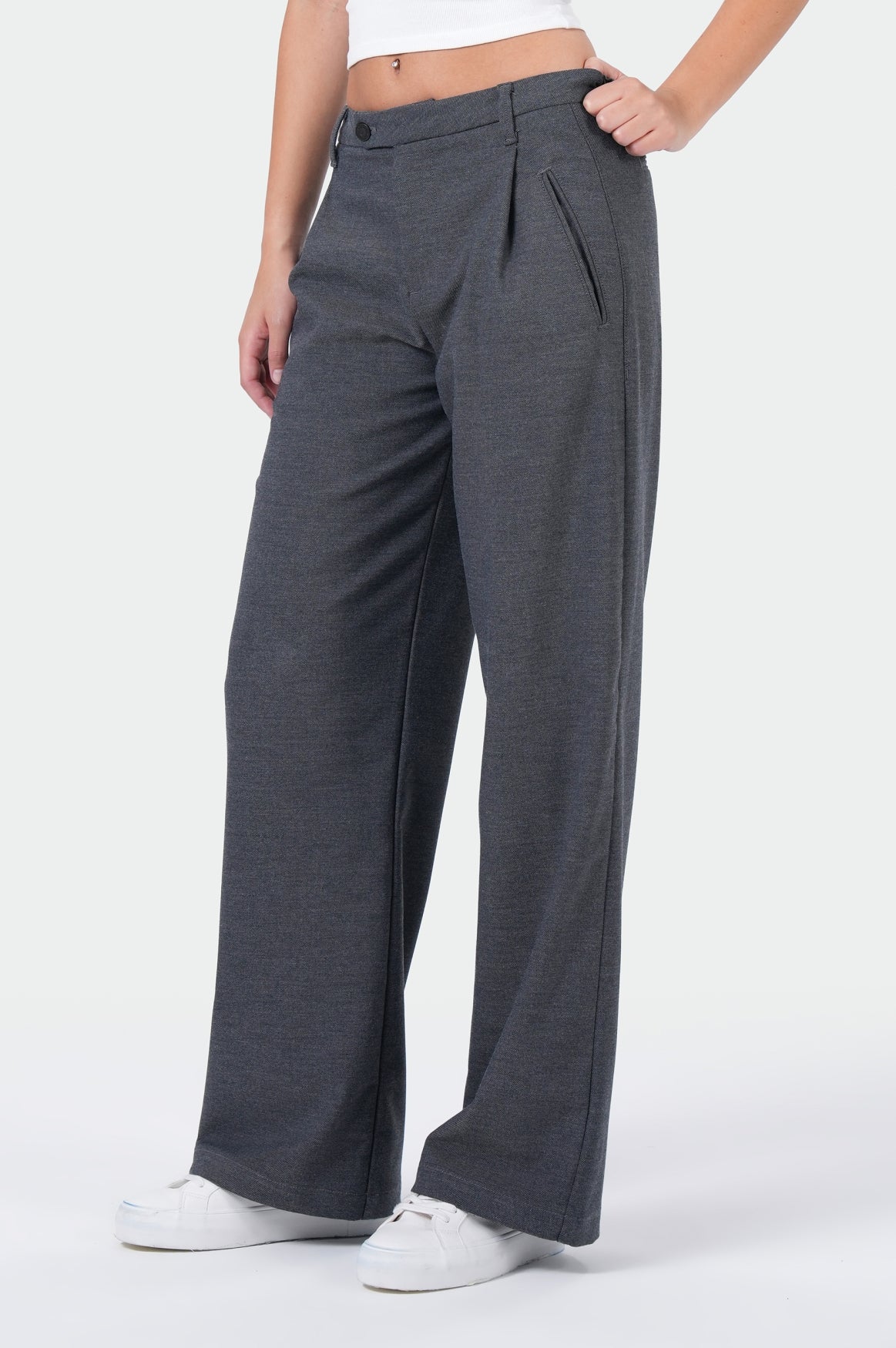 Victoria Wideleg | Grey Melange - Image 3