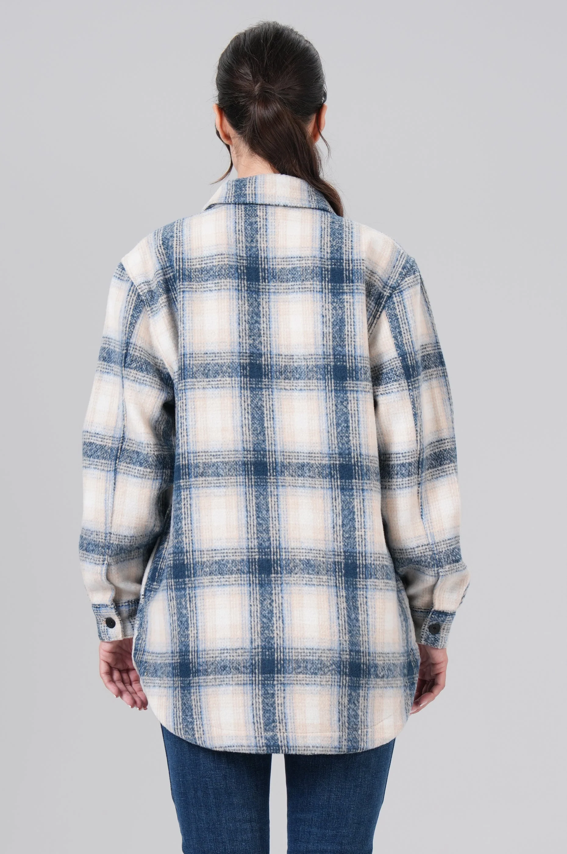 Overshirt | Blue/Chalk Check - Image 3