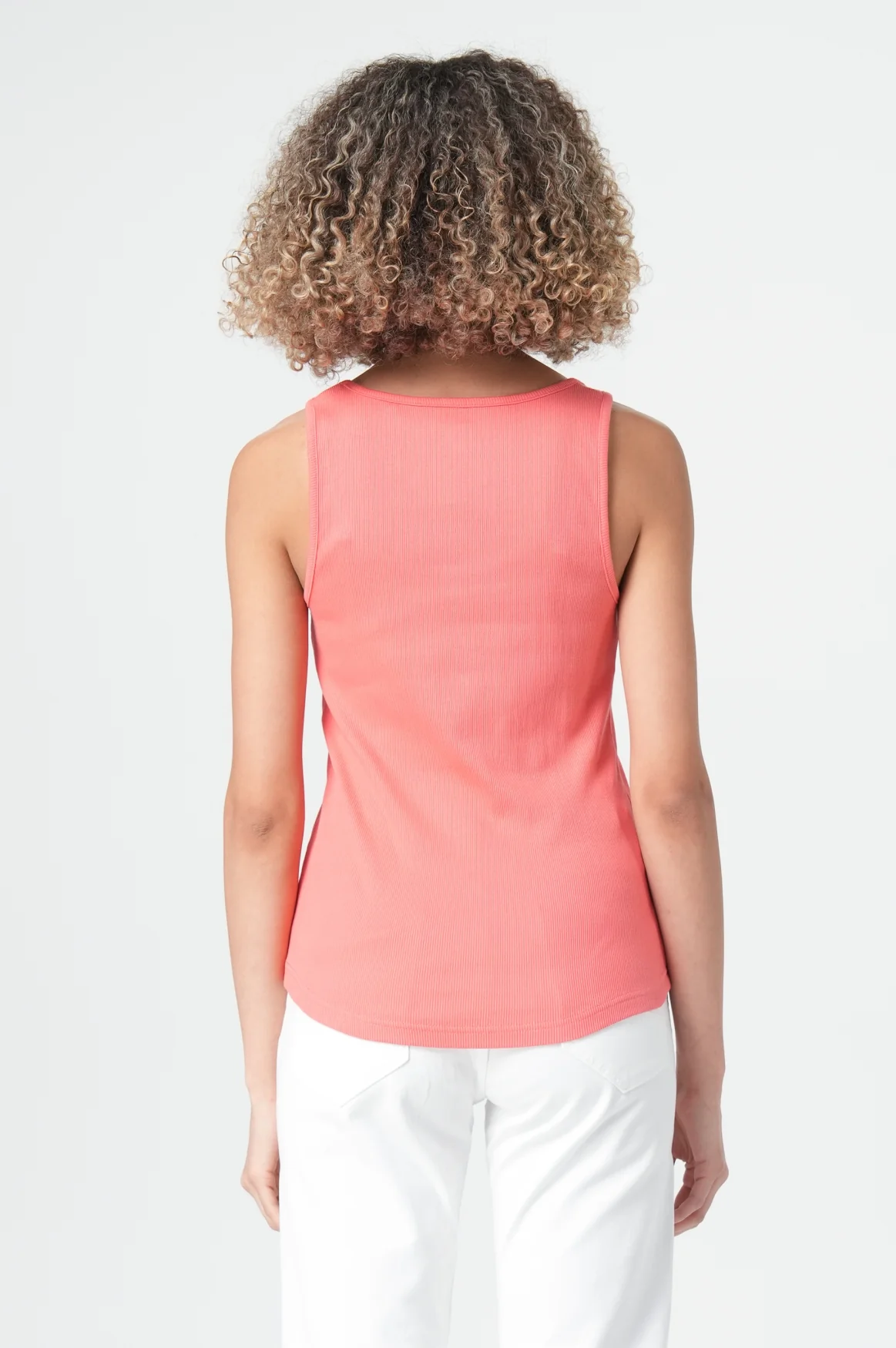 Women Top Basic | Sunset Coral - Image 4
